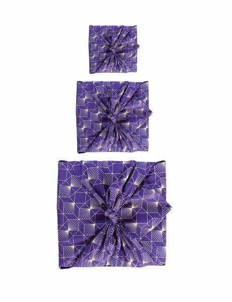 FabRap Gift Wrap Wiederverwendbare Geschenkverpackung - FabRap Set mit drei Größen (einseitig) von FabRap Gift Wrap