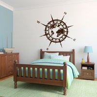 Kompass Wand Aufkleber Vinyl - Aufkleber, Rose Weltkarte Zuhause Wohnzimmer Schlafzimmer Auto Outdoor Navigationsschilder C089 Kompass Wand Aufkleber Vinyl - Aufkleber, Rose Weltkarte Zuhause Wohnzimmer Schlafzimmer Auto Outdoor Navigationsschilder C089 von FabWallDecals