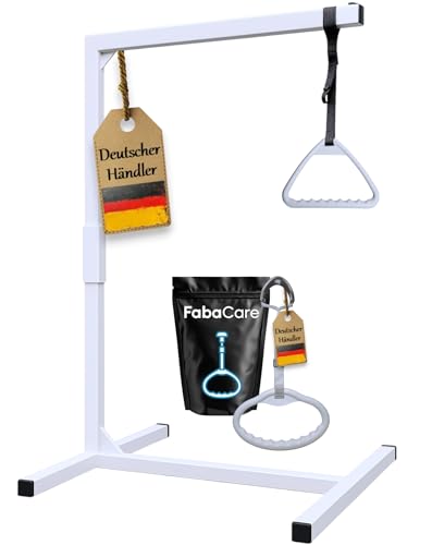 FabaCare Bettgalgen freistehend bis 130 kg Körpergewicht zusätzlichem extra Griff für kleine Hände | mobiler Galgen für normales Bett | Aufrichthilfe, Bettgriff, Bettaufrichter FabaCare Bettgalgen freistehend bis 130 kg Körpergewicht zusätzlichem extra Griff für kleine Hände | mobiler Galgen für normales Bett | Aufrichthilfe, Bettgriff, Bettaufrichter von FabaCare