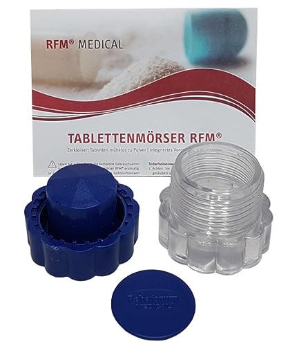 FabaCare Tablettenmörser, Pillenmühle, Handmörser, Medikamententeiler mit Pillendose, Zerkleinerer, Apothekenmörser, Vorratsfach, Medikamentenzerkleinerer, Pillenzerkleinerer, Tablettezerkleinerer von FabaCare