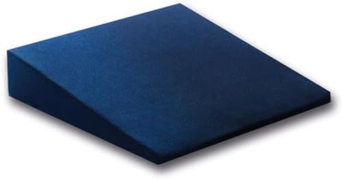 FabaCare orthopädisches Keilkissen ergonomisch geformt, Sitzkissen, Neigekissen, Haltungskissen, Aufstehkissen, Keilpolster, Wirbelsäulenkissen, Sitzunterlage-Kissen, Neigungspolster, Farbe Blau von FabaCare