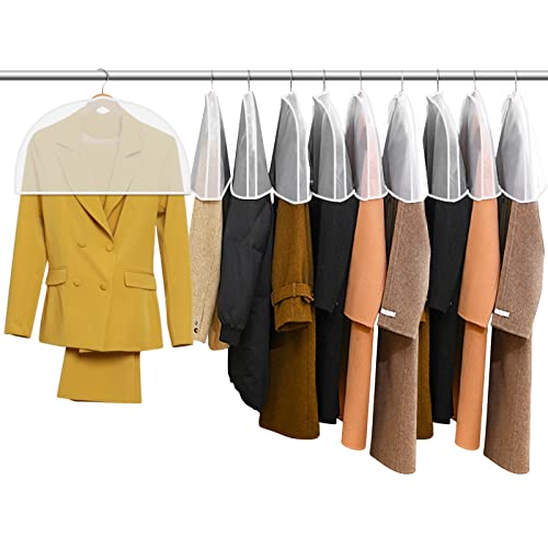 Kleidersäcke, Transparenter Staubschutz, 10 Weiße Schultercover Schulterabdeckung Schulter Schutzhüllen Kleiderglocke,Anzughüllen für Blazer, Hemden, Schulterpolster Schutzhüllen von Fabaoday