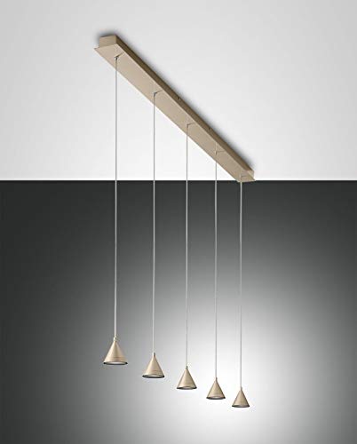 Fabas Luce 3443 – 48 – 225 Suspension Delta LED dimmbar 40 W Komplettsets Color Gold matt von Fabas Luce