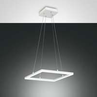 Fabas Luce Bard LED Pendelleuchte, quadratisch weiß von Fabas Luce