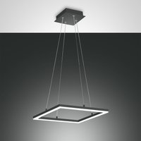 Fabas Luce Bard LED Pendelleuchte, quadratisch anthrazit von Fabas Luce