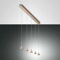 Fabas Luce Delta LED Pendelleuchte, 5-flg. von Fabas Luce