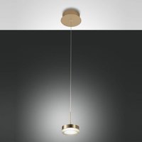 Fabas Luce Dunk LED Pendelleuchte Messing satiniert von Fabas Luce