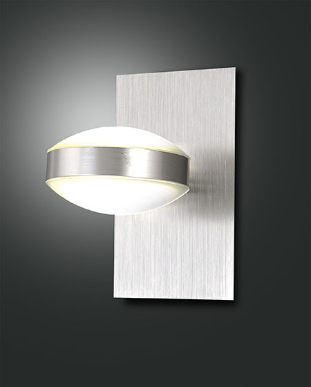 Fabas Luce Mill LED Wandleuchte nickel satiniert von Fabas Luce