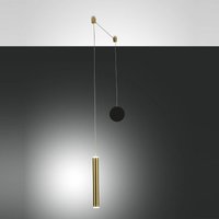 Fabas Luce Prado 41 LED Pendelleuchte Messing satiniert von Fabas Luce