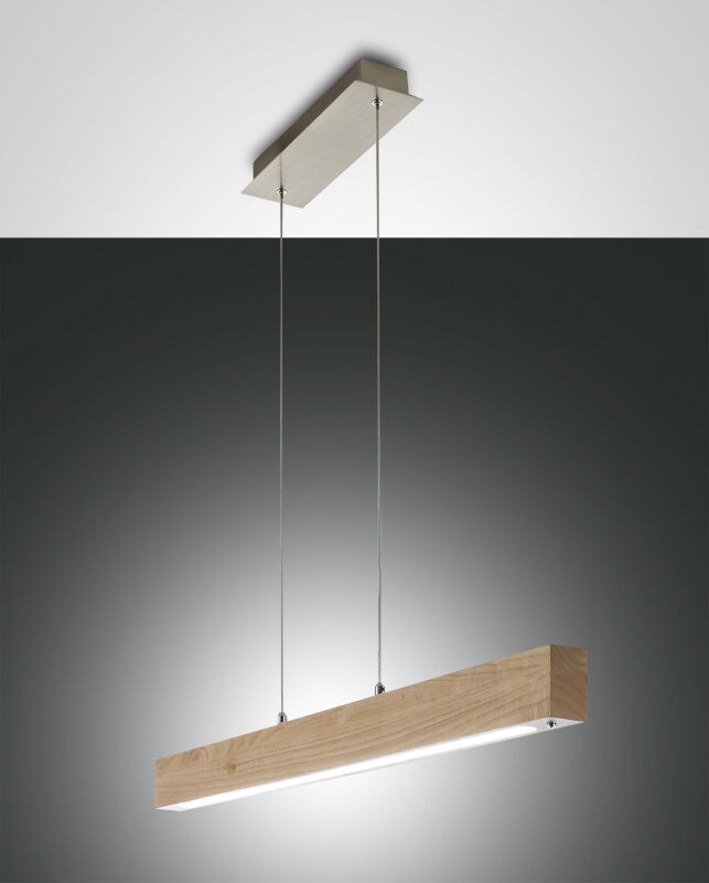 Fabas Luce elegante LED Holzpendelleuchte Badia von Fabas Luce