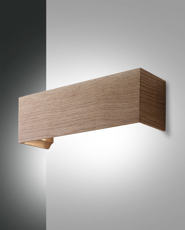 Fabas Luce elegante LED Holzwandleuchte Badia von Fabas Luce