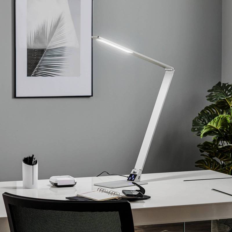 Flache LED-Schreibtischleuchte Wasp aus Aluminium von Fabas Luce