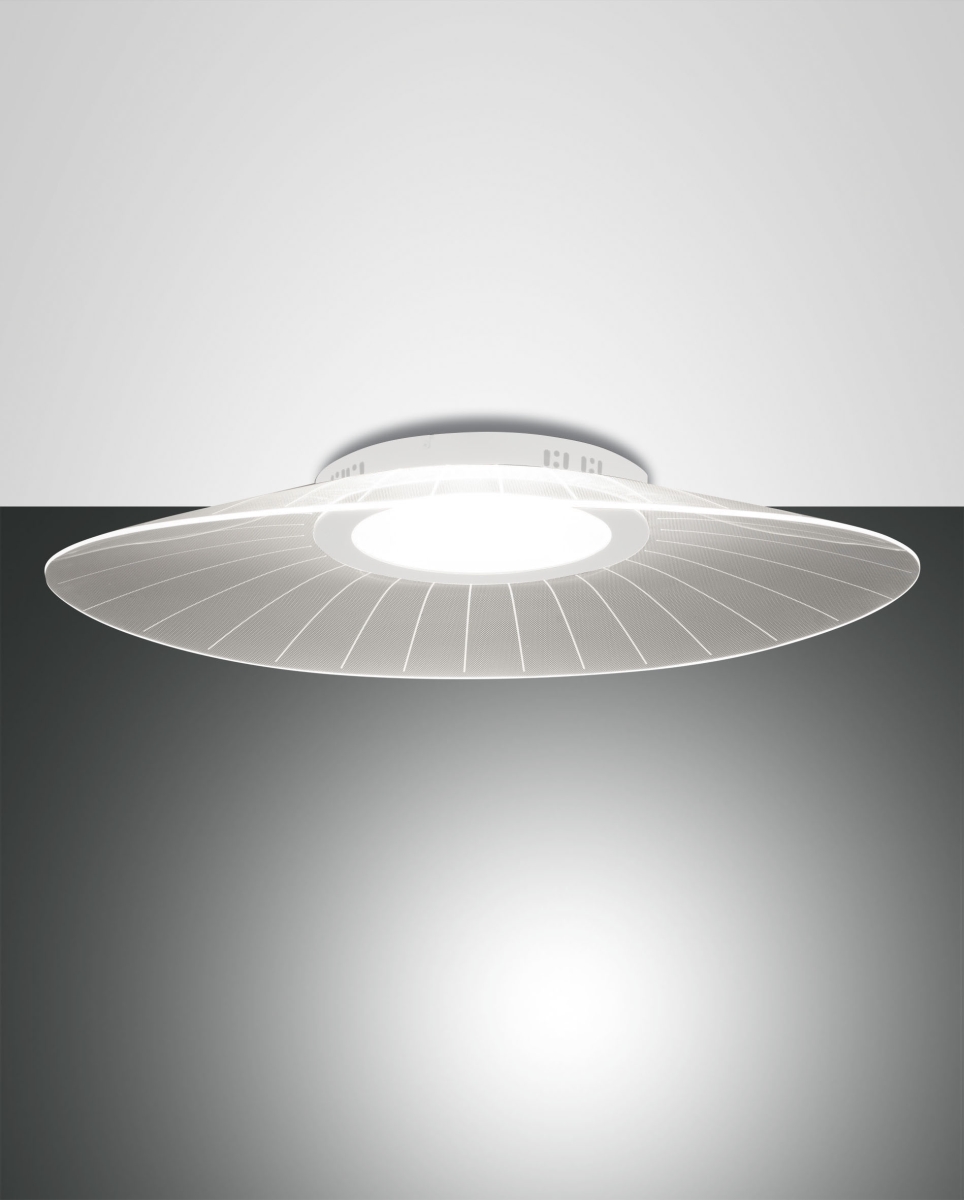 LED Deckenlampe weiß Fabas Luce Vela 5400lm warmweiss dimmbar 780mm von Fabas Luce