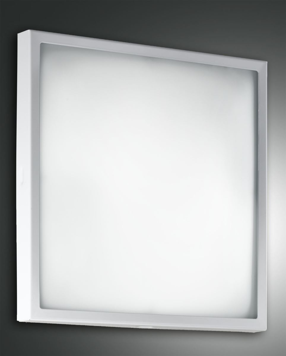 LED Deckenleuchte weiß Fabas Luce Osaka 40x40cm 2100lm von Fabas Luce