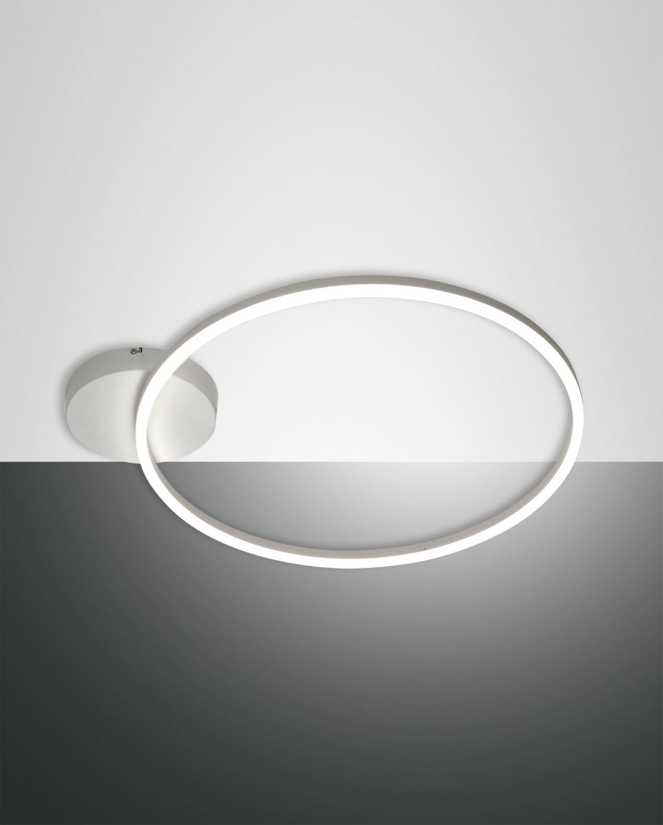 LED Deckenleuchte weiß satiniert Fabas Luce Giotto 3240lm von Fabas Luce