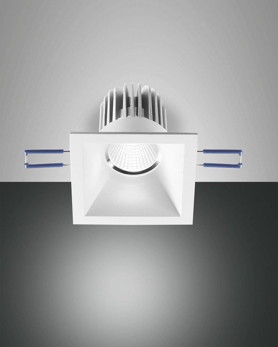 LED Einbaustrahler weiß Fabas Luce Sigma 800lm 3000K eckig von Fabas Luce