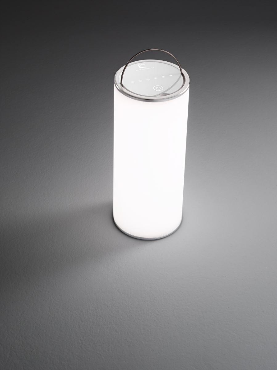 LED Mobile Tischleuchte weiß, silber weiß Fabas Luce Thalia 325lm von Fabas Luce