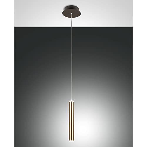 Fabas Luce LED Pendelleuchte PRADO, 6,5W, 3000K, 720lm, IP20, schwarz/gold von Fabas Luce