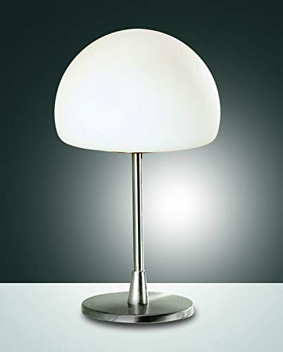 LED Tischleuchte GAIA, G9 LED, 1x 3W, 3000K, 220lm, IP20, Nickel satiniert von Fabas Luce