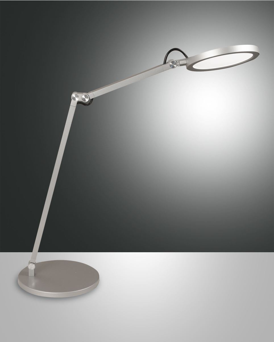 LED Tischleuchte aluminium satiniert Fabas Luce Regina 1000lm von Fabas Luce