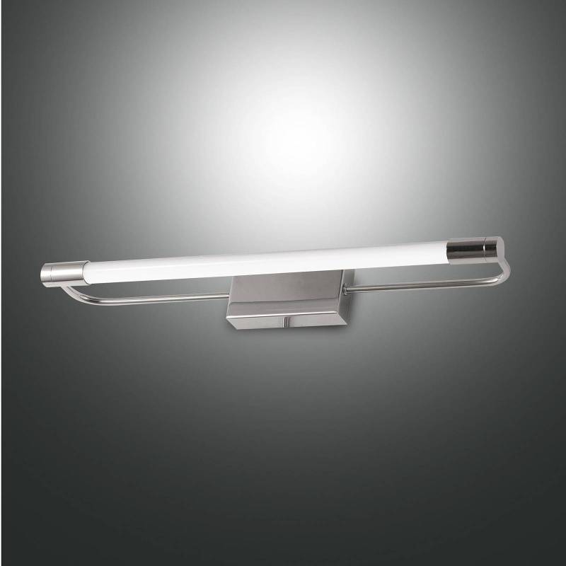 LED-Wandleuchte Rapallo, chrom, IP44, 40 cm von Fabas Luce