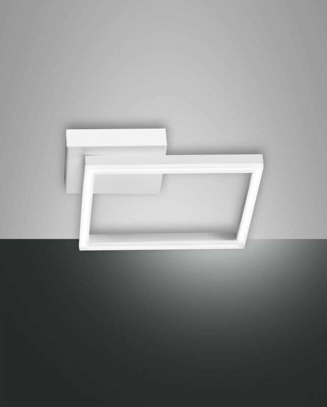 dimmbare LED Deckenleuchte Bard 270 weiß von Fabas Luce