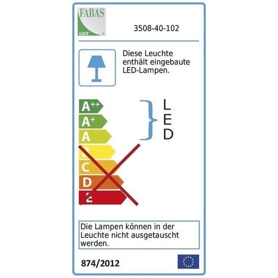 FABAS - LED-Pendelleuchte 36W Giotto 3240lm ws Konv 1LED sym IP20 m.LM von Fabas