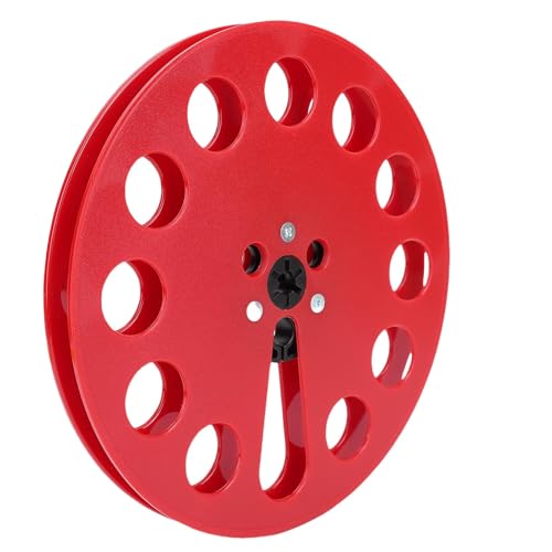 Fabater 1/4 7 Zoll Leer Take -up Rollen Starke Konstruktion Smooth Running Sound -Enthusiasten für Reel, um Klebeband Spieler Abzubeuteln (Rot) von Fabater