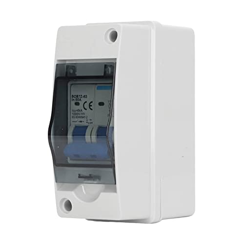 Fabater 1000V DC Trenn Schalter, PV Solar Miniatur Leiestungs Schalter IP65 WASSERDICHTER SCHEILER Kasten, Anwendbar auf PV Solar Panel Netz System, Geeignet für Zuhause, Wohnmobile von Fabater