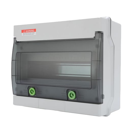 Fabater 12 -Wege -Leistungsschalterbox, V0 -PC/ABS -Legierung Kunststoff IP66 Distributionsschutz Box DIN RAIL GEGEBOTE, Stromverteilungsbox für Innen- und Außenbereiche von Fabater