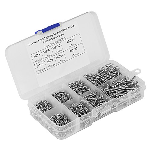 Fabater 800pcs M2 -plattierter Selbsthackungsschrauben Box Set für Elektronische und Chemische Anwendungen Fabater 800pcs M2 -plattierter Selbsthackungsschrauben Box Set für Elektronische und Chemische Anwendungen von Fabater