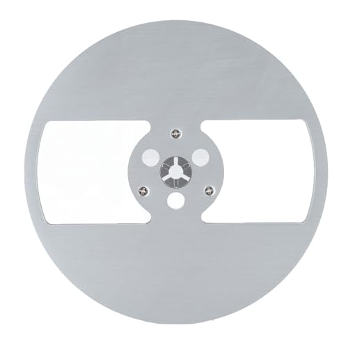 Fabater Akai Design 1/4 7 Zoll Leeres Bandrollen mit Aluminium -NAB -Flanschen, Hoher Ausgangsleistung, für die Rolle der Rollenspiele für Rollenspiele (SILVER) von Fabater