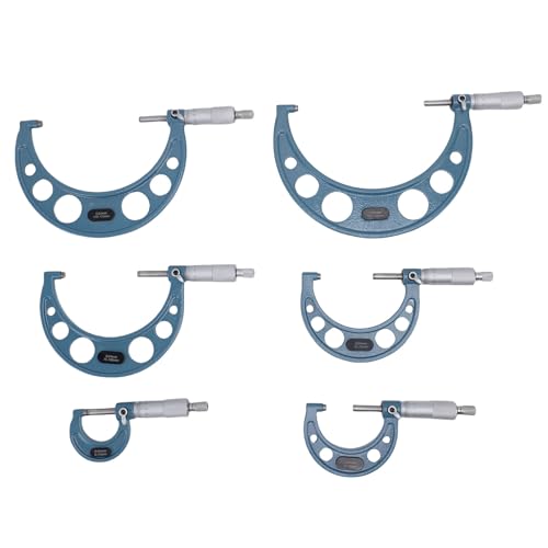 Fabater Außenmikrometer Definieren Sie das Präzise Maschinist -Werkzeug für eine Präzise Messung des 6 -PC Workshops aus Edelstahl Metall mit Box mit Box mit Fabater Außenmikrometer Definieren Sie das Präzise Maschinist -Werkzeug für eine Präzise Messung des 6 -PC Workshops aus Edelstahl Metall mit Box mit Box mit von Fabater