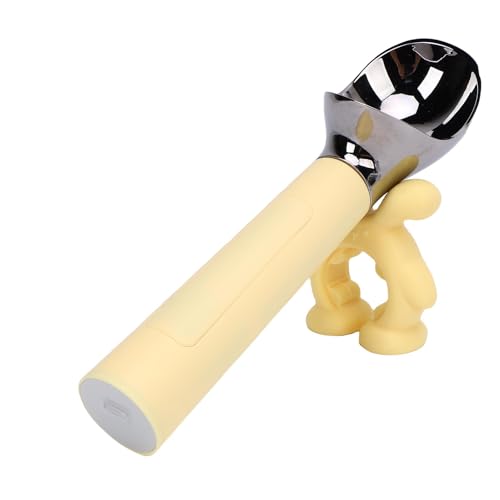 Fabater Beheizte Eisschaufel, Elektrische Erwärmung Eiscreme -Schaufel mit LED -Display, Erwärmt Sich auf 158 ° F (70 ℃) Für Hartes Eis, IP67 Wasserdicht (YELLOW) von Fabater