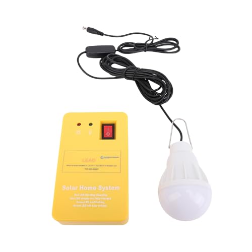 Fabater Bequemes Solar Power Station Generator -Kit mit USB -Ladekabel, Helles LED Taschenlampen, für Zuhause/Freien, Solargenerator für Camping/Wohnmobile von Fabater