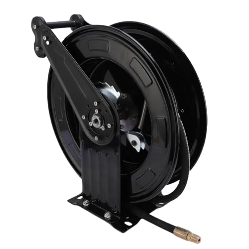 Fabater Druckreinigerschlauchtrolle, Power -Wascher -Schlauchrolle, Druckwaschmaschine Retractable Auto Rewind Schlauchrolle, 3/8inx49,21 Fuß, Hochleistungsstahl, Wand/Montiert, 4000 von Fabater