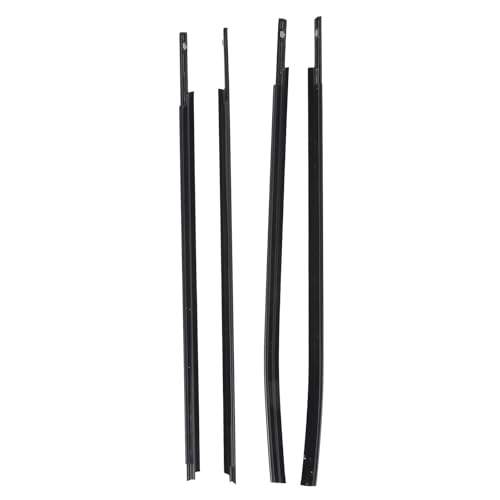 Fabater Fensterformung Weatherstrip Seal Gummi Anfall für Double Cab 2007-2020 Schwarz 4 Stk von Fabater