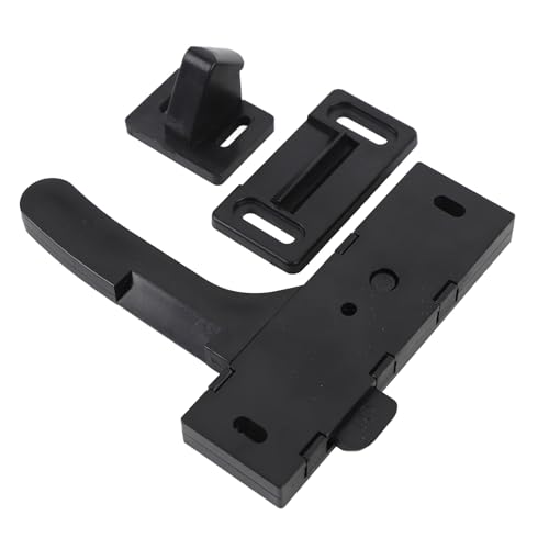 Fabater Hochkompatibilität RV Screen Door Latch Ersatzkit mit Komplettem Set für Campingfahrzeuge in Schwarzer Farbe von Fabater