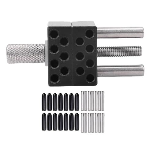 Fabater Hochpräziser Mini-Schraubstock, Metall Handlicher Mini-Schraubstock, Einstellbar Bis 1,18 Zoll Breit, Bohrer-Druck Griff für Scale-Modell, Handwerk, Schmucks Chnitzerei von Fabater