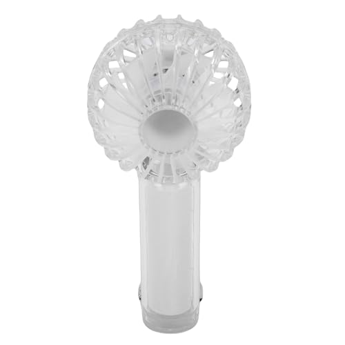 Fabater Kleine Leichte Handheld -Lüfterschisch -Lüfterlüfter Wiederaufladbarer Batteriebetriebener Lüfter für Innenraum Im Freien, ABS Material (WHITE) von Fabater