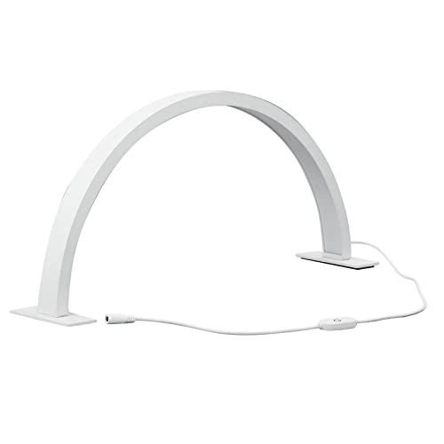 Fabater LED-Tischlampe für Nägel, Halbmondlampe Zur Wimpernverlängerung, Schreibtischlampe des Nagel-35W, Kühle Warme Beleuchtung Manikürelampe für Schönheit, Wimpern und Tätowierung (EU-Stecker) von Fabater