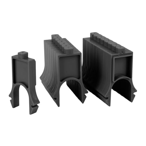 Fabater Layered Tably Halter Stackers Raumsparende Wiederverwendbare Tabletts -Stapelhalter für Küche, Stabil und Sicher für Mehrzweckgebrauch, Kunststoffmaterial für die Backfeier (kurz) von Fabater