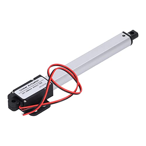 Fabater Mini Elektrischer Linearer Aktuator, 100 -mm -Hub 12V Niedriger Rausch -Kurzkreisschutz Elektrischer Mikro -Linear -Aktuator für (Hub 100 mm – 8 mm/s – 70 N) von Fabater