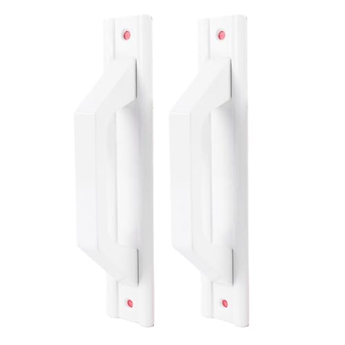 Fabater Premium -Aluminium -Legierung Schiebetürgriff für Scheunenschrankschrankschublade, Modernes Design, Einfache Installation (WHITE) von Fabater