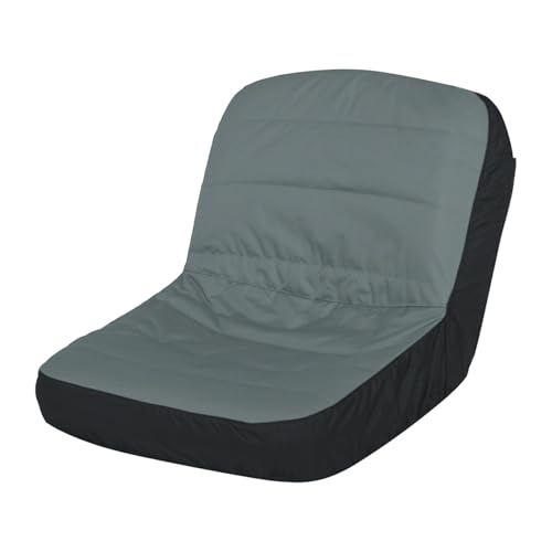 Fabater Rasenmäher Fit für die Sitzabdeckung Sonnensicherer Oxford-Stoffschutz für Reitmäher, Passt 12,4-14.1 Zoll Rückenlehne, 600D-Traktor für Sitzabdeckungen für Gärtner (GREY) von Fabater