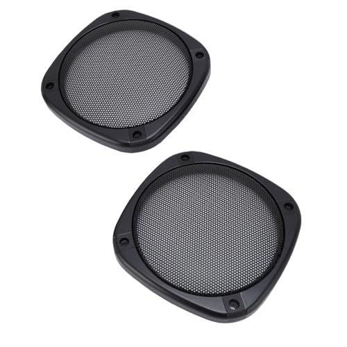 Fabater Sprecher Grill Accessoire Teil Effektiver Schutz für Lautsprecher Autolautsprecher Heimkino -RV -Marine, 2pcs mit 8 Befestigungsschrauben von Fabater