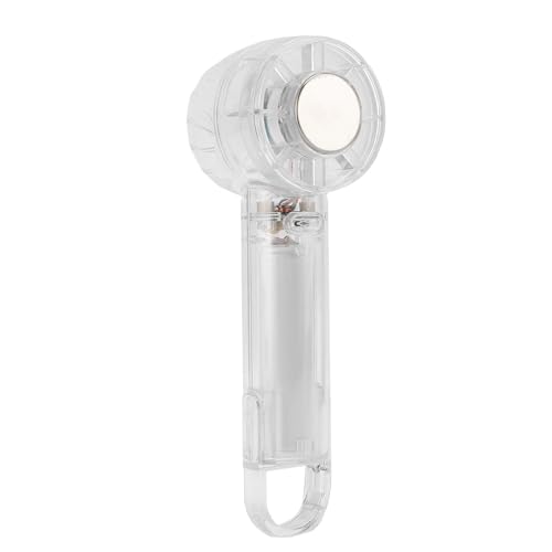 Fabater Tragbarer Handheld -Transparent -Lüfter Leistungsstarker Turbomarging 3 Gears Kühlung USB wiederaufladbarer Lüfter für den Hausgebrauch Im Freien Im Freien (WHITE) von Fabater