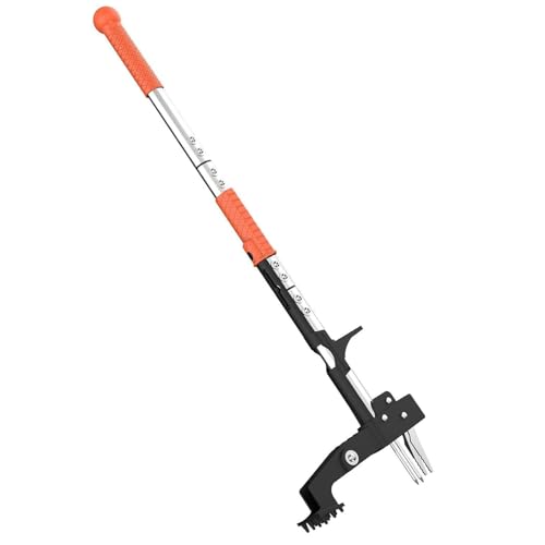 Fabater Unkrautstecher, Garten-Stehgerät mit ergonomischem 99,9 cm langem Griff und 4 hochfesten Edelstahlkrallen. Einfaches Entfernen von Unkraut ohne Bücken, Ziehen oder Knien. von Fabater