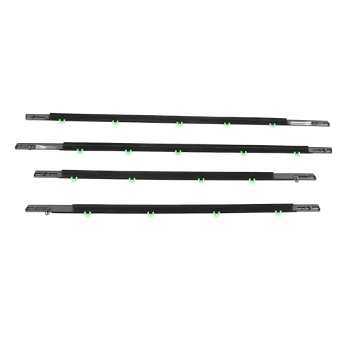Fabater Weatherstrip Fenster Dichtungsdichtung Wasserdichtes Geräuschreduzierung 4PCs für 2012-2016, ABS-Material von Fabater
