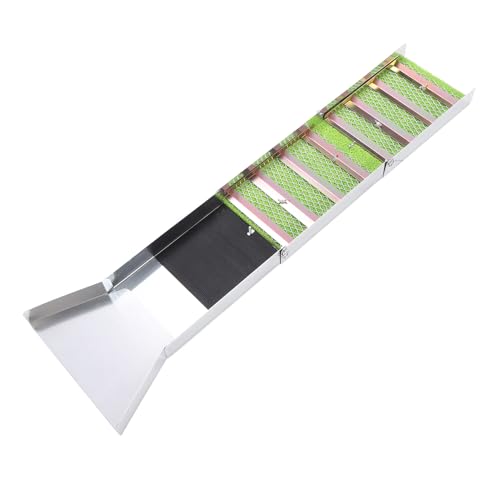 Fabater Zusammenklappbare Goldwaschrinne aus Aluminiumlegierung, 50-Zoll-Goldwaschrinne, Tragbares Goldwasch- und Prospektionswerkzeug für Flüsse, Goldwaschen, Prospektion und von Fabater